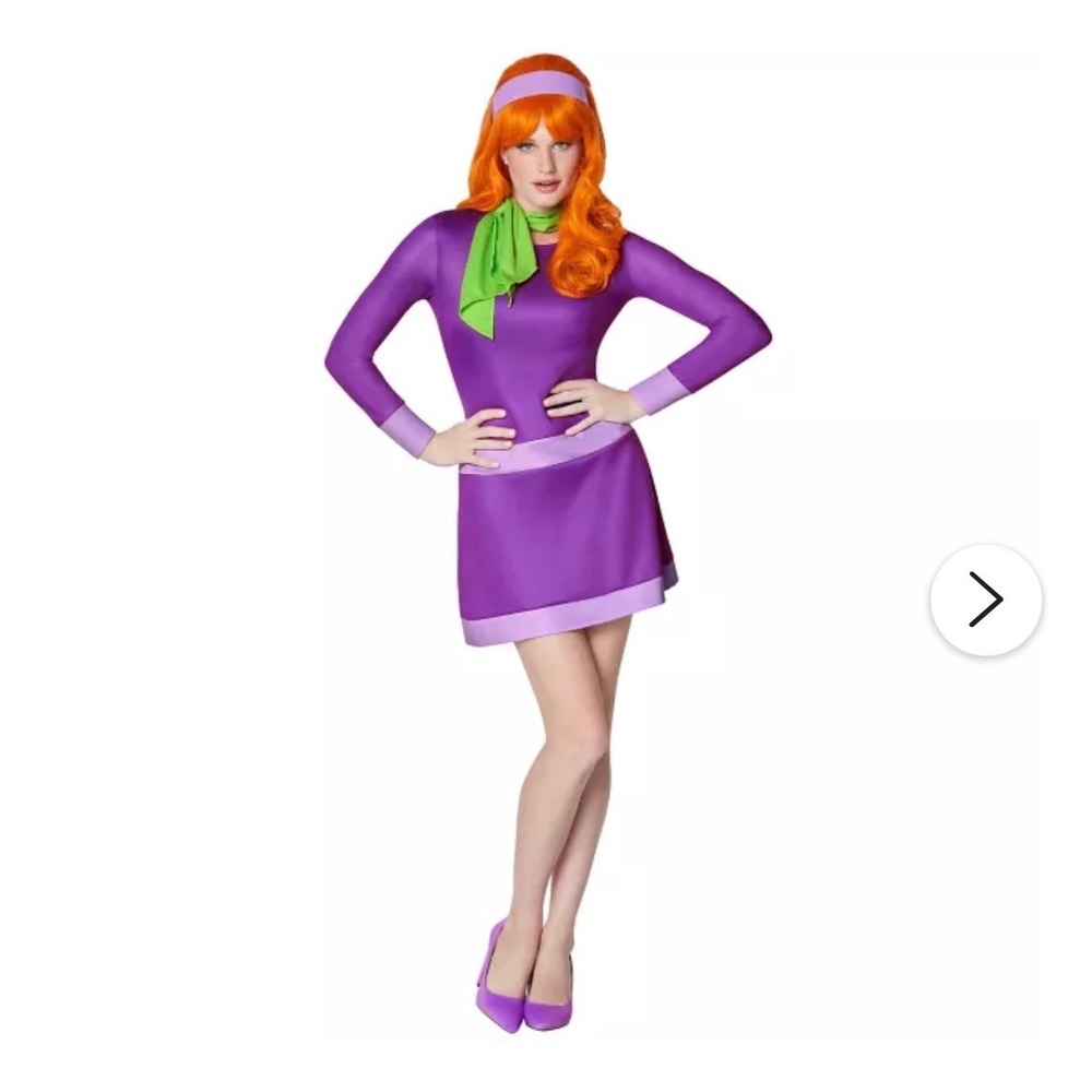 Spirit Halloween Scooby-Doo Daphne Blake Costume Adult Large 12-14 Purple Dress